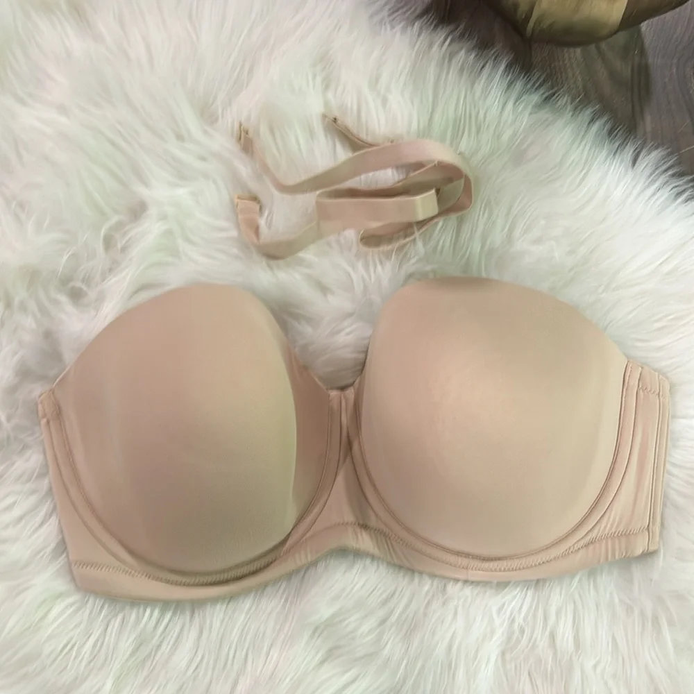 NWOT Wacoal Women's Red Carpet Strapless Bra Sand Size 34I Convertible 854119 - Picture 6 of 8